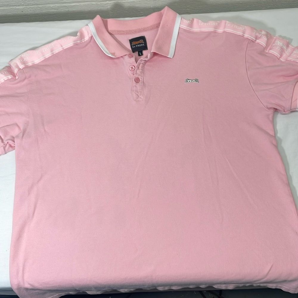 Vintage Pink Le Tigre Polo Size L
